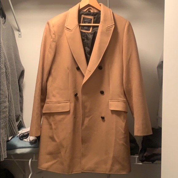 Guess double breasted caramel overcoat - Picture 1 of 2